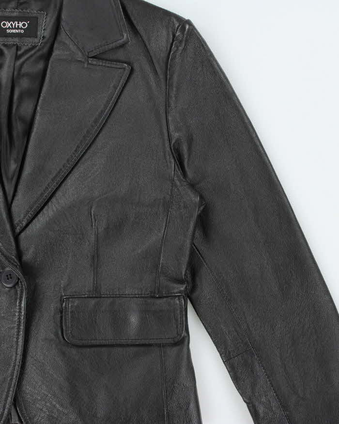 Vintage 2000s OXYHO' Cropped Leather Blazer Jacket - M