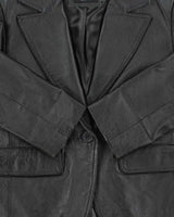 Vintage 2000s OXYHO' Cropped Leather Blazer Jacket - M