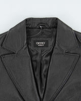 Vintage 2000s OXYHO' Cropped Leather Blazer Jacket - M