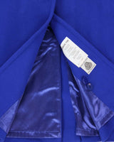 Vintage 1990s London Fog Women's Cobalt Blue Wool Overcoat - M