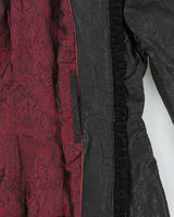 Vintage Y2k 2000s Danier Lightweight Ruffle Detail Leather Jacket - M