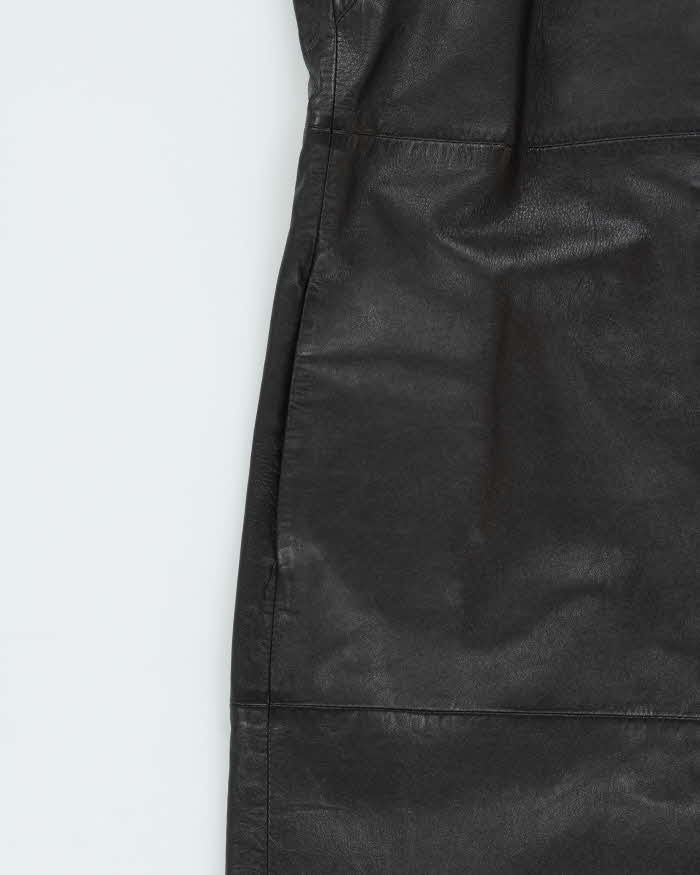 Vintage Y2k 2000s Liz Claiborne Long Leather Jacket - M