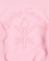 Opening Ceremony Women's Baby Pink Wool Leather Varsity Jacket - XS