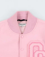 Opening Ceremony Women's Baby Pink Wool Leather Varsity Jacket - XS