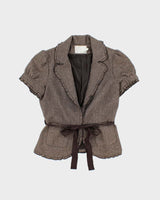 Vintage Y2k 2000s Dynamite Wool Blend Short Sleeved Jacket - S