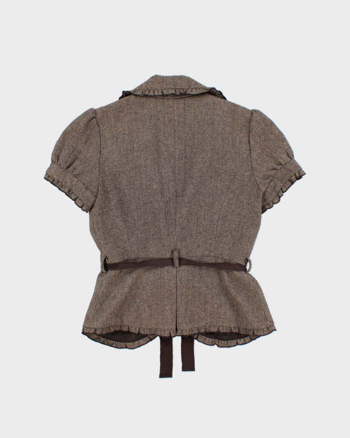 Vintage Y2k 2000s Dynamite Wool Blend Short Sleeved Jacket - S