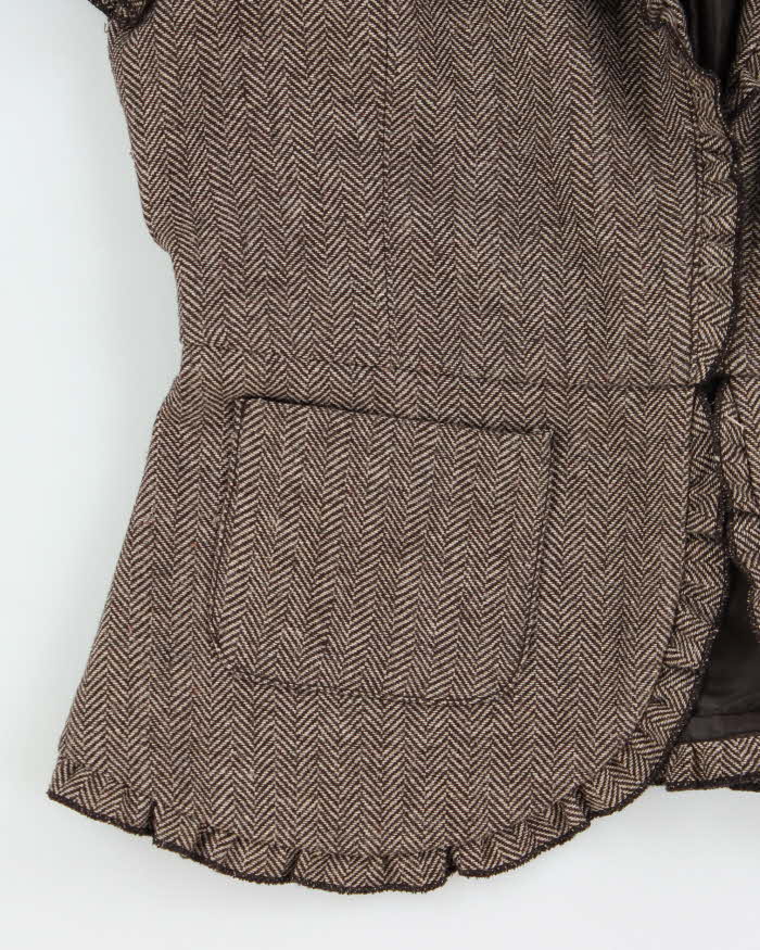 Vintage Y2k 2000s Dynamite Wool Blend Short Sleeved Jacket - S