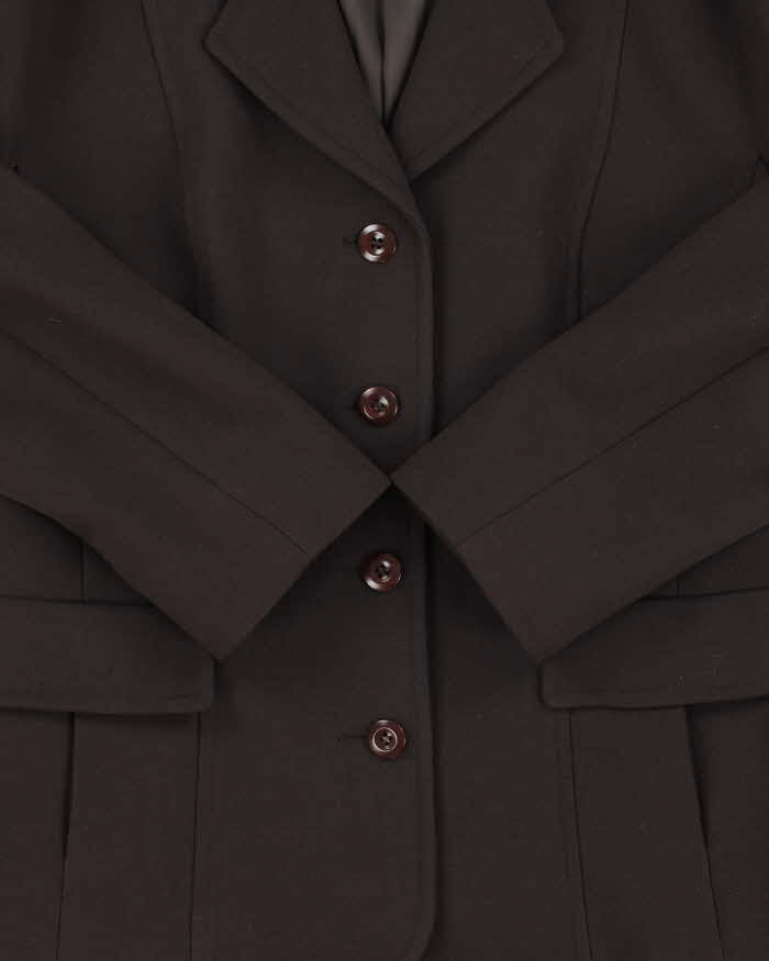 Vintage 1990s Aquascutum Women's Wool Single Breasted Blazer - M