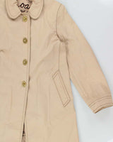 Vintage Y2K 00s Coach Women's Heavyweight Canvas Turn Lock Mid-Length Weatherproof Mac - M