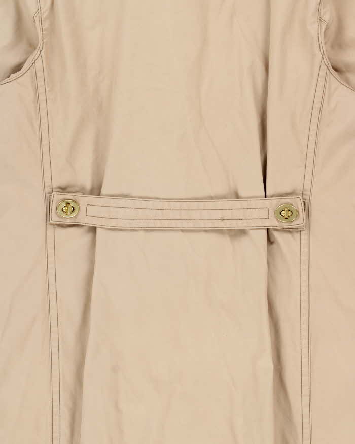 Vintage Y2K 00s Coach Women's Heavyweight Canvas Turn Lock Mid-Length Weatherproof Mac - M