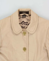Vintage Y2K 00s Coach Women's Heavyweight Canvas Turn Lock Mid-Length Weatherproof Mac - M