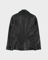Vintage 1990s Women's Calfskin Leather Button Up Jacket - XS