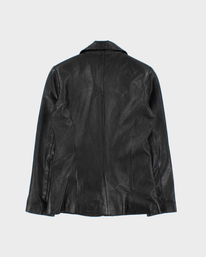 Vintage 1990s Women's Calfskin Leather Button Up Jacket - XS