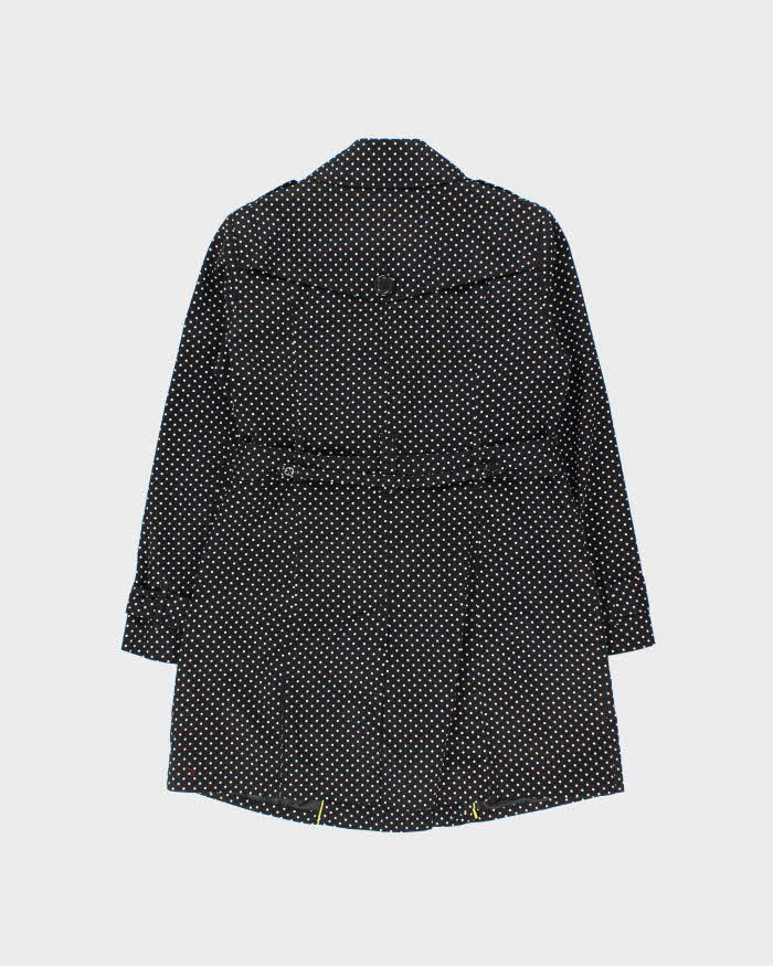 Vintage 2000s London Fog Polka Dot Trench Coat- S