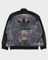 Vintage Adidas Originals S19951 Super Tokyo City Scape Women's Lightweight Shell Bomber Jacket - XL
