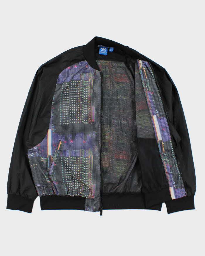 Vintage Adidas Originals S19951 Super Tokyo City Scape Women's Lightweight Shell Bomber Jacket - XL