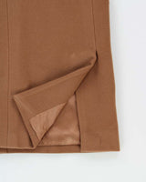 Vintage 1990s Valentino Oliver Camel Wool Double Breasted Women's Over Coat - M