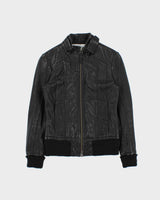 Vintage Y2K 00s Mackage For Aritzia Women's Lambskin Leather Cafe Racer Moto Jacket - XS