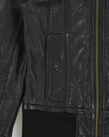 Vintage Y2K 00s Mackage For Aritzia Women's Lambskin Leather Cafe Racer Moto Jacket - XS