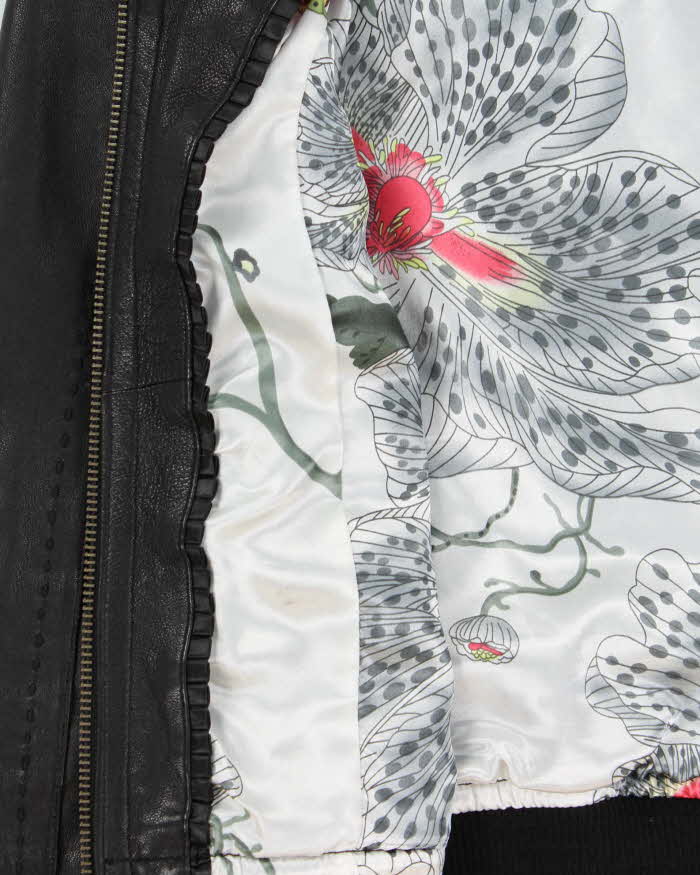 Vintage Y2K 00s Mackage For Aritzia Women's Lambskin Leather Cafe Racer Moto Jacket - XS