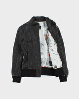 Vintage Y2K 00s Mackage For Aritzia Women's Lambskin Leather Cafe Racer Moto Jacket - XS