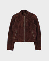 Vintage 1990s Context Lightweight Suede Jacket - XS