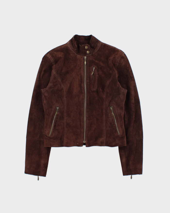 Vintage 1990s Context Lightweight Suede Jacket - XS