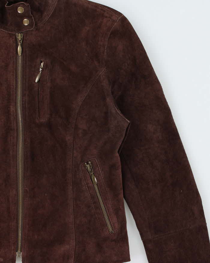 Vintage 1990s Context Lightweight Suede Jacket - XS