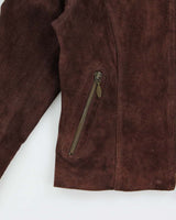 Vintage 1990s Context Lightweight Suede Jacket - XS
