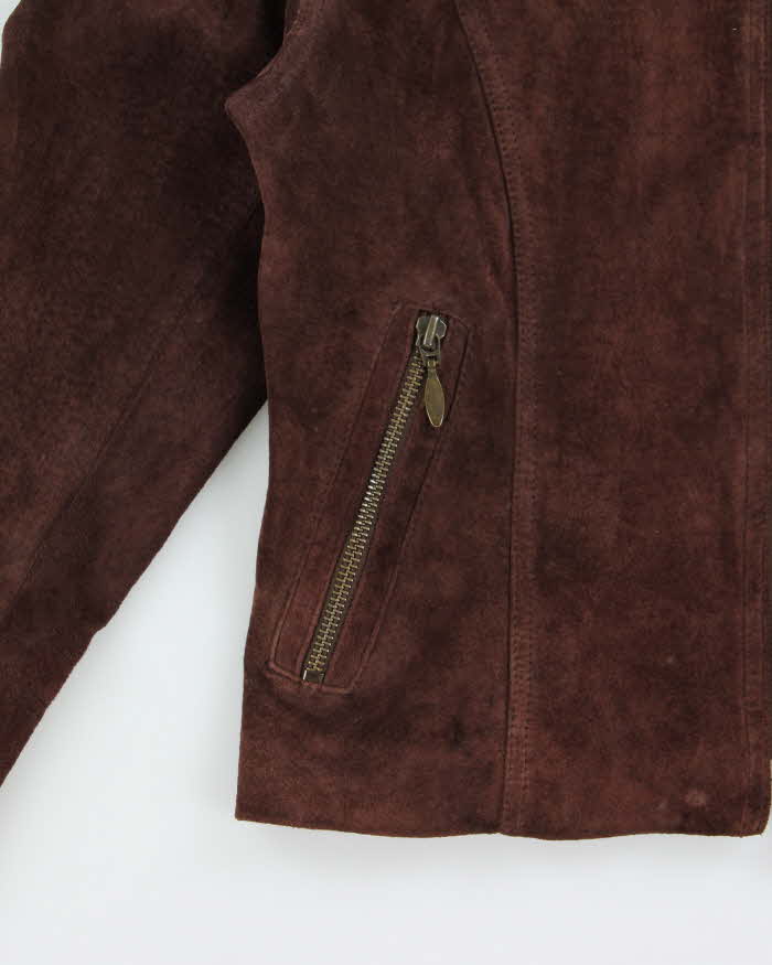 Vintage 1990s Context Lightweight Suede Jacket - XS