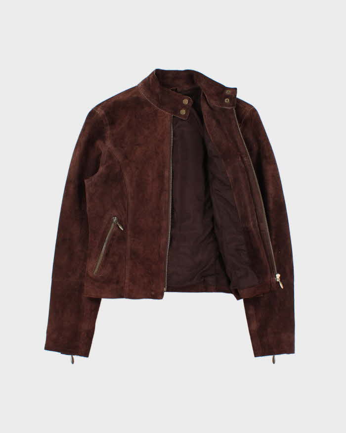 Vintage 1990s Context Lightweight Suede Jacket - XS