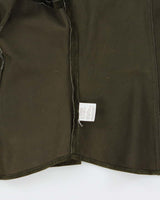 Vintage 1990s Jones New York Sport Women's Olive Green Suede Moto Jacket - M