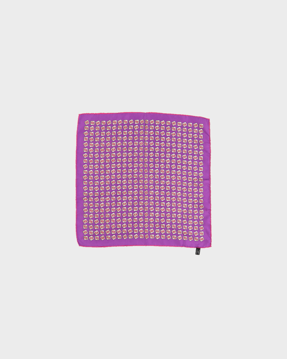 Robert Talbott Purple Geometric Silk Scarf