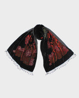 Vintage Velvet Beaded Scarf