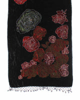 Vintage Velvet Beaded Scarf