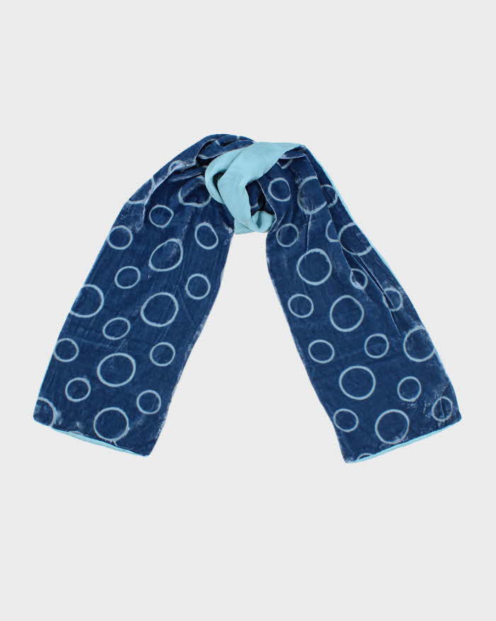 Vintage Velvet Blue Scarf