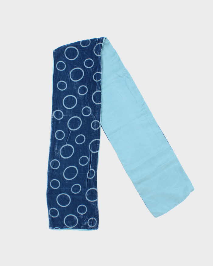 Vintage Velvet Blue Scarf