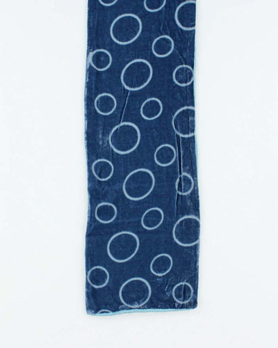 Vintage Velvet Blue Scarf
