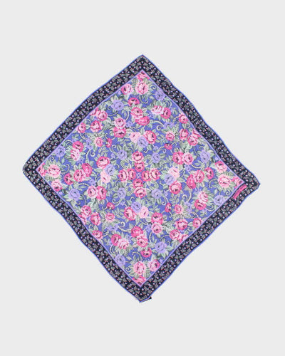 Vintage Christian Aujard Silk Floral Scarf