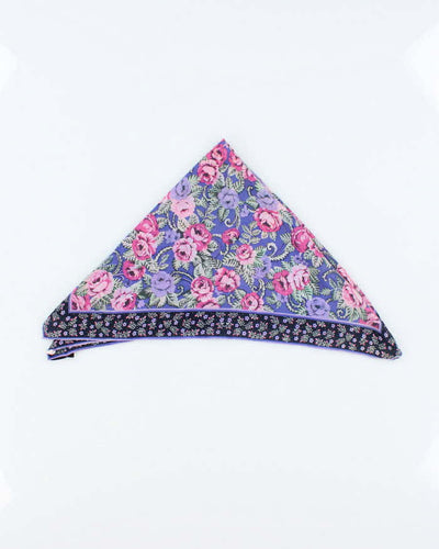 Vintage Christian Aujard Silk Floral Scarf