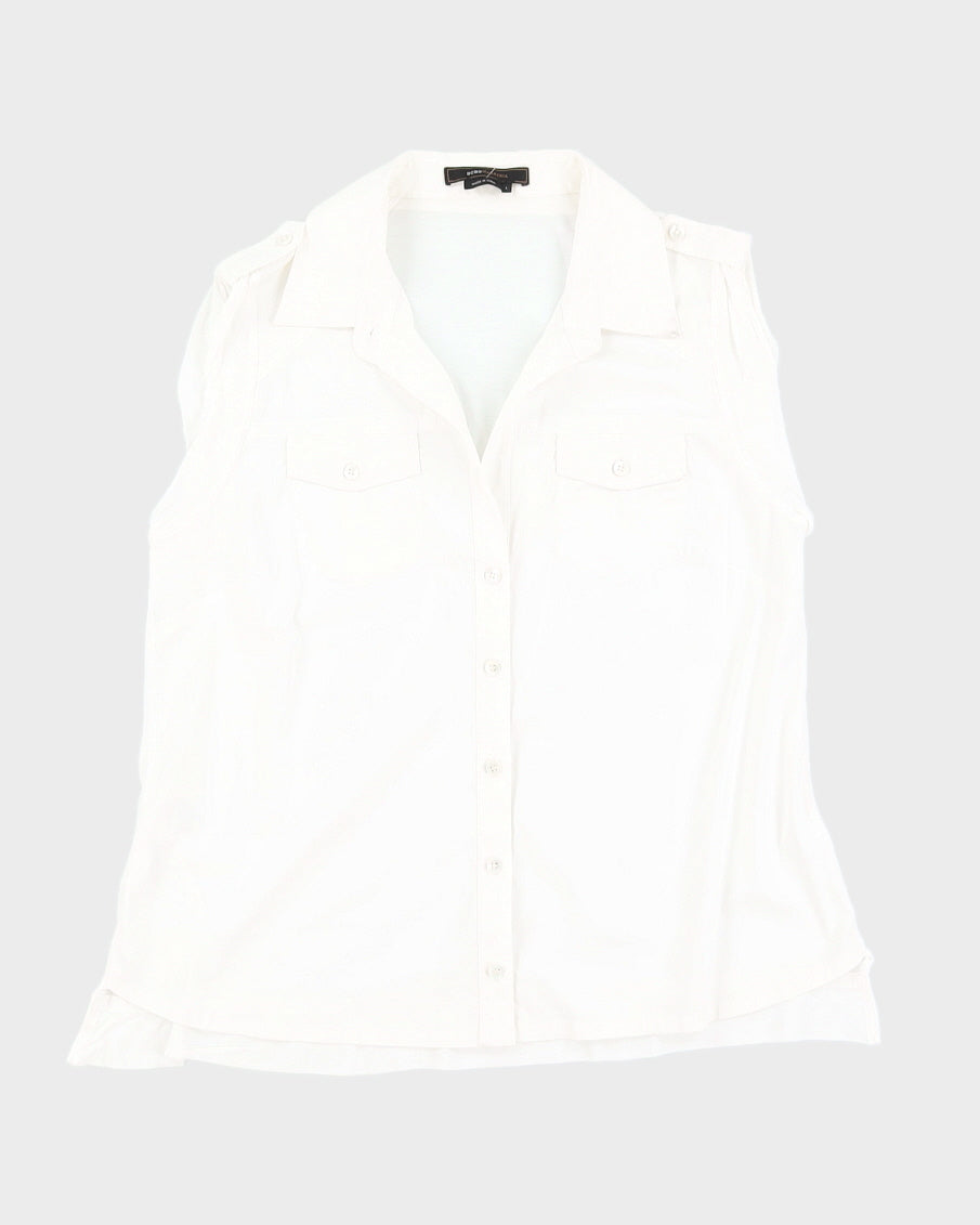 White BCBG Max Azria Casual Shirt - L