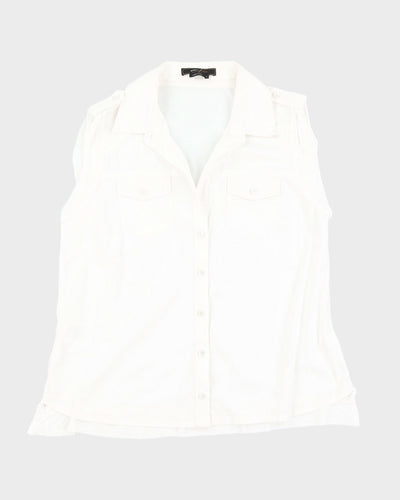 White BCBG Max Azria Casual Shirt - L