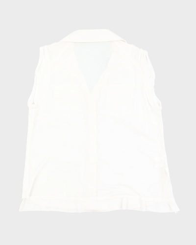 White BCBG Max Azria Casual Shirt - L
