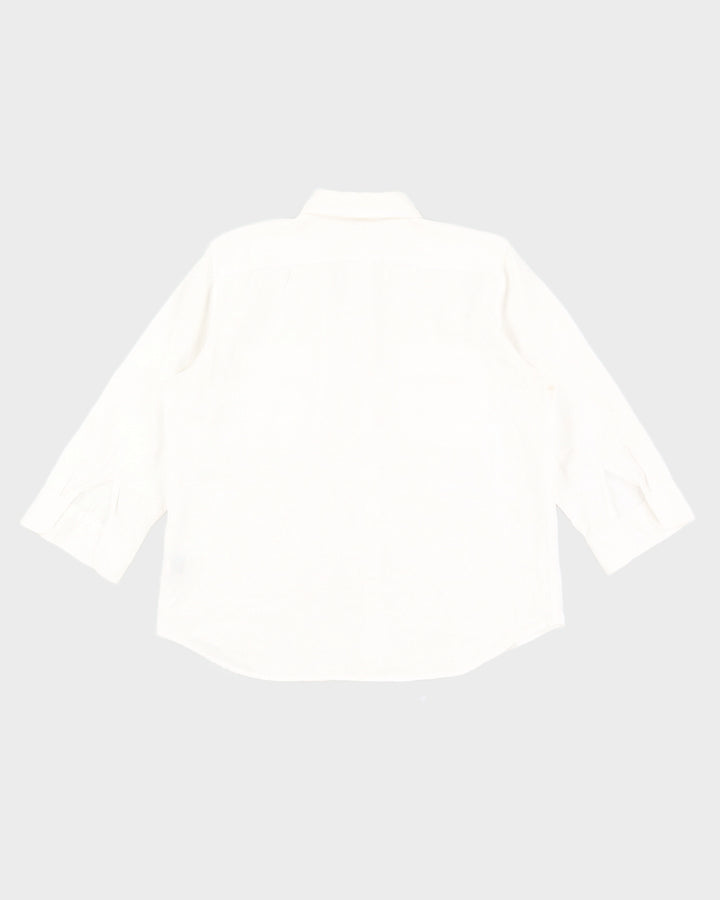 Ralph Lauren White Linen Shirt - XL