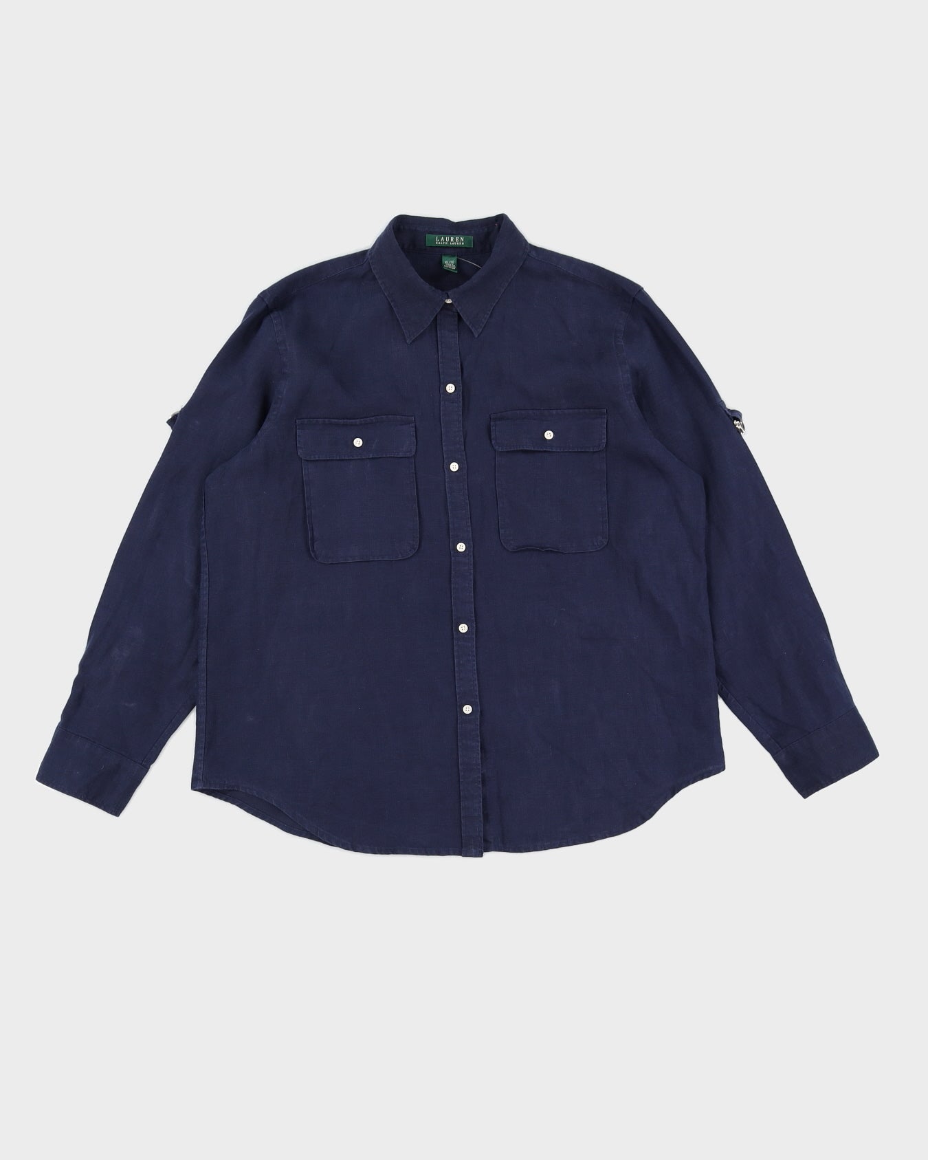 Ralph Lauren Navy Linen Shirt - XL