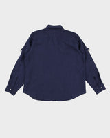 Ralph Lauren Navy Linen Shirt - XL