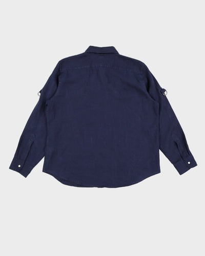 Ralph Lauren Navy Linen Shirt - XL