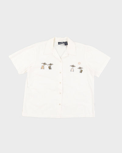 Deck Chair Embroidered Summer Shirt - L