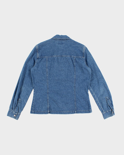 Vintage 90s Aeropostale Denim Shirt Zip Up - M