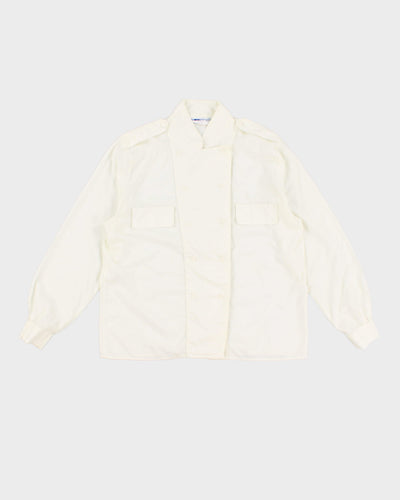 Vintage 80s Impromptu White Long Sleeved Shirt - L